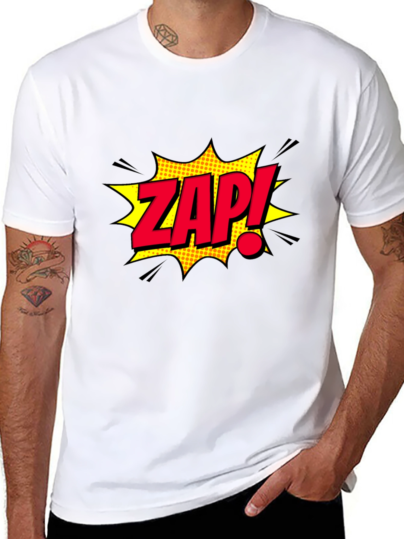 ZAP! Comic Book Style Graphic T-Shirt