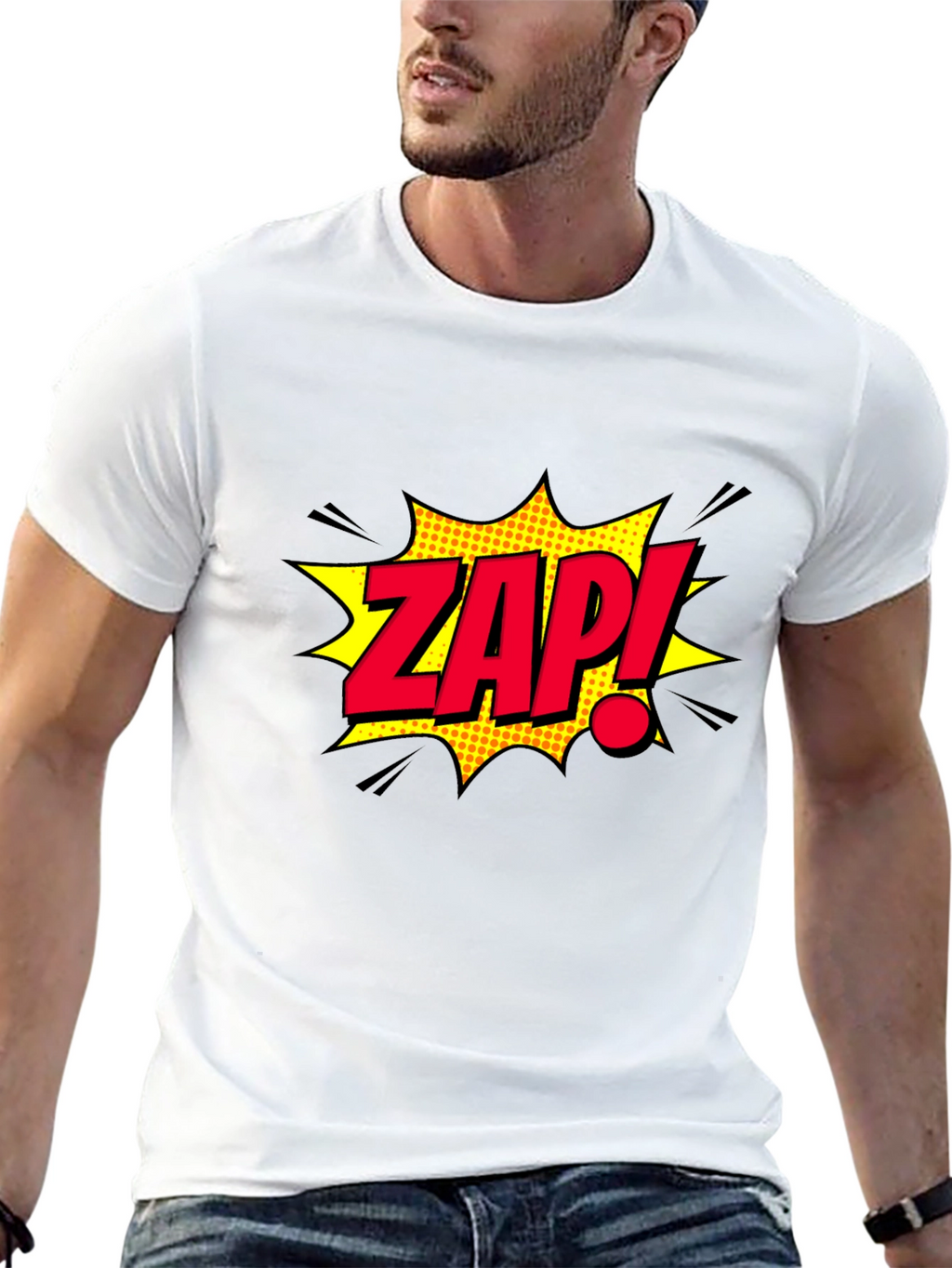 ZAP! Comic Book Style Graphic T-Shirt
