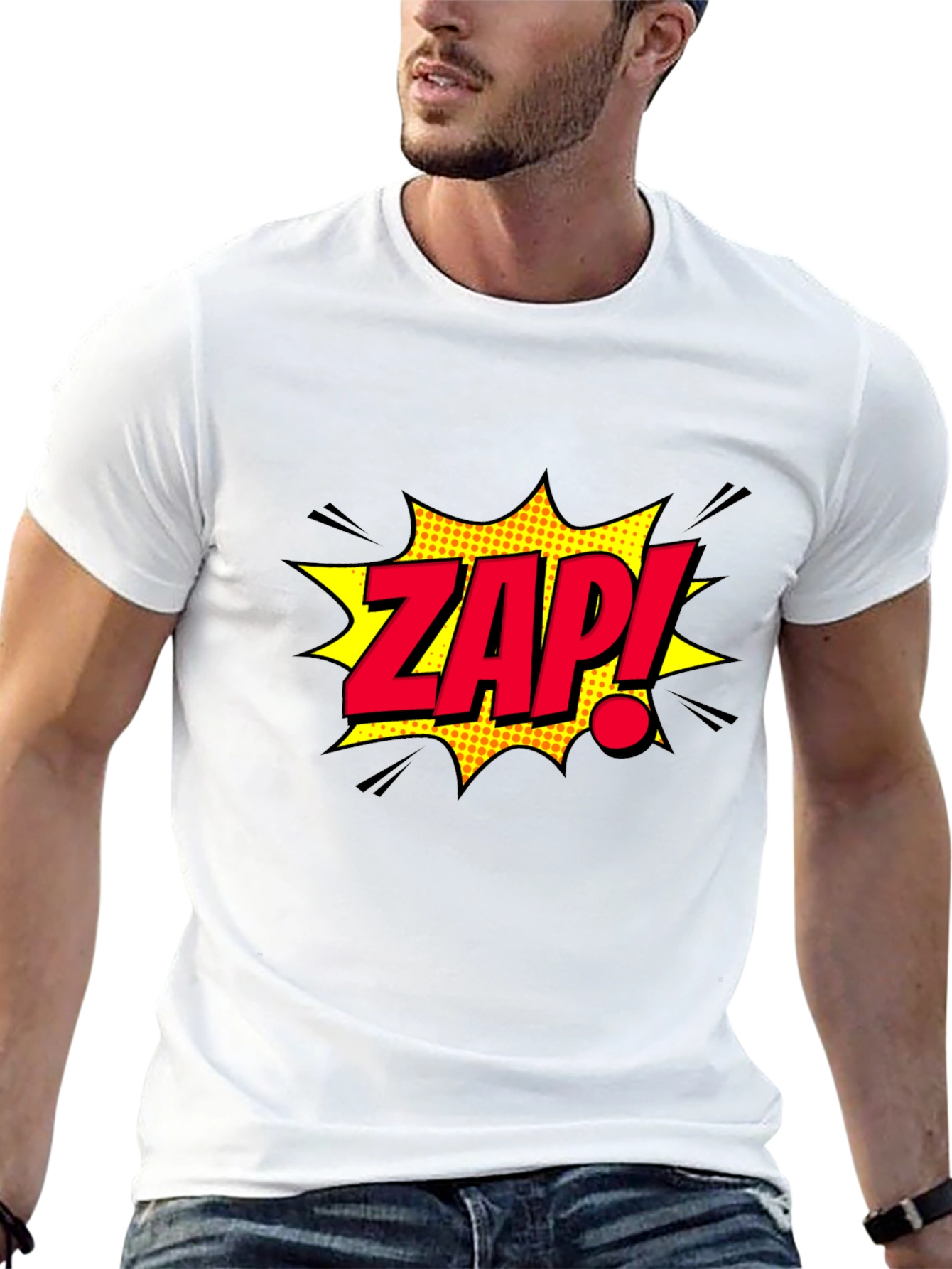 ZAP! Comic Book Style Graphic T-Shirt