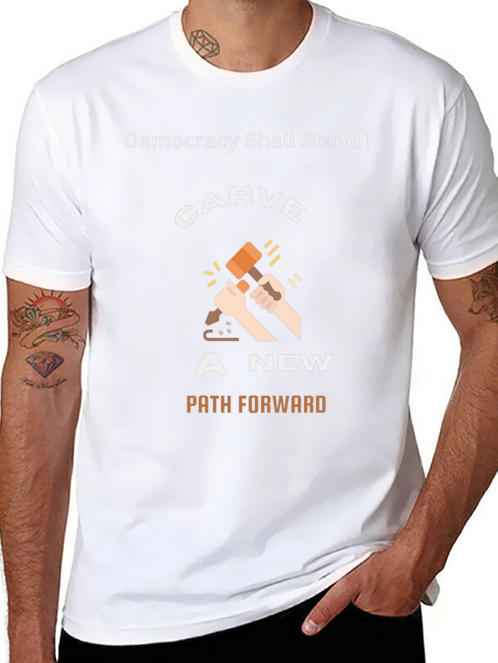 Democracy T-Shirt: Carve A New Path Forward