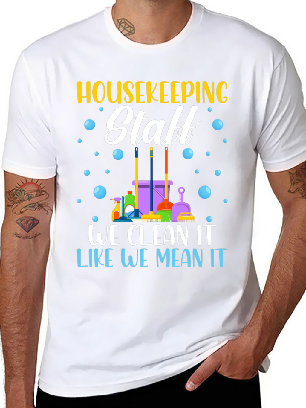 Housekeeping Staff T-Shirt - Cleaning Crew Apparel