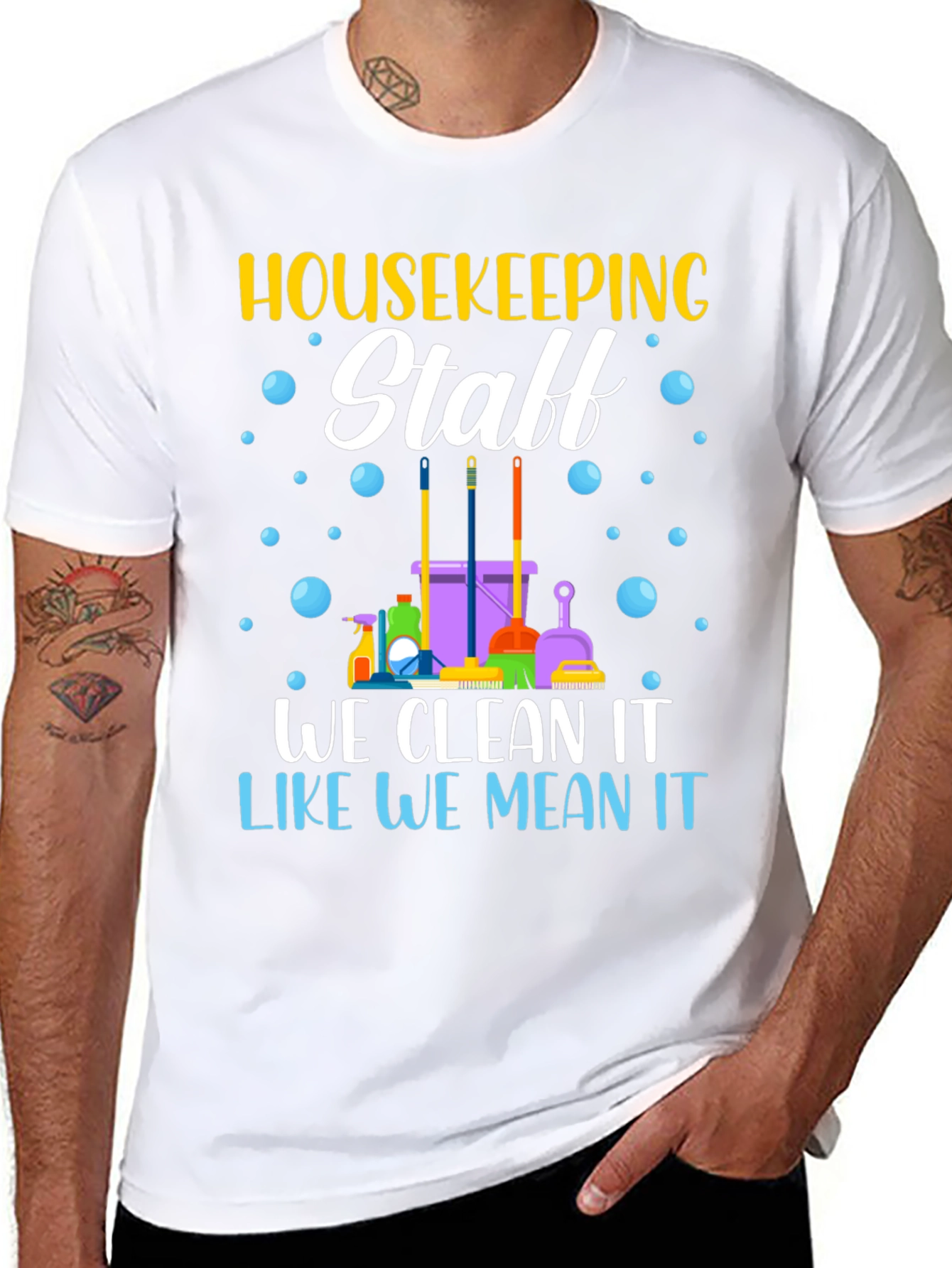 Housekeeping Staff T-Shirt - Cleaning Crew Apparel