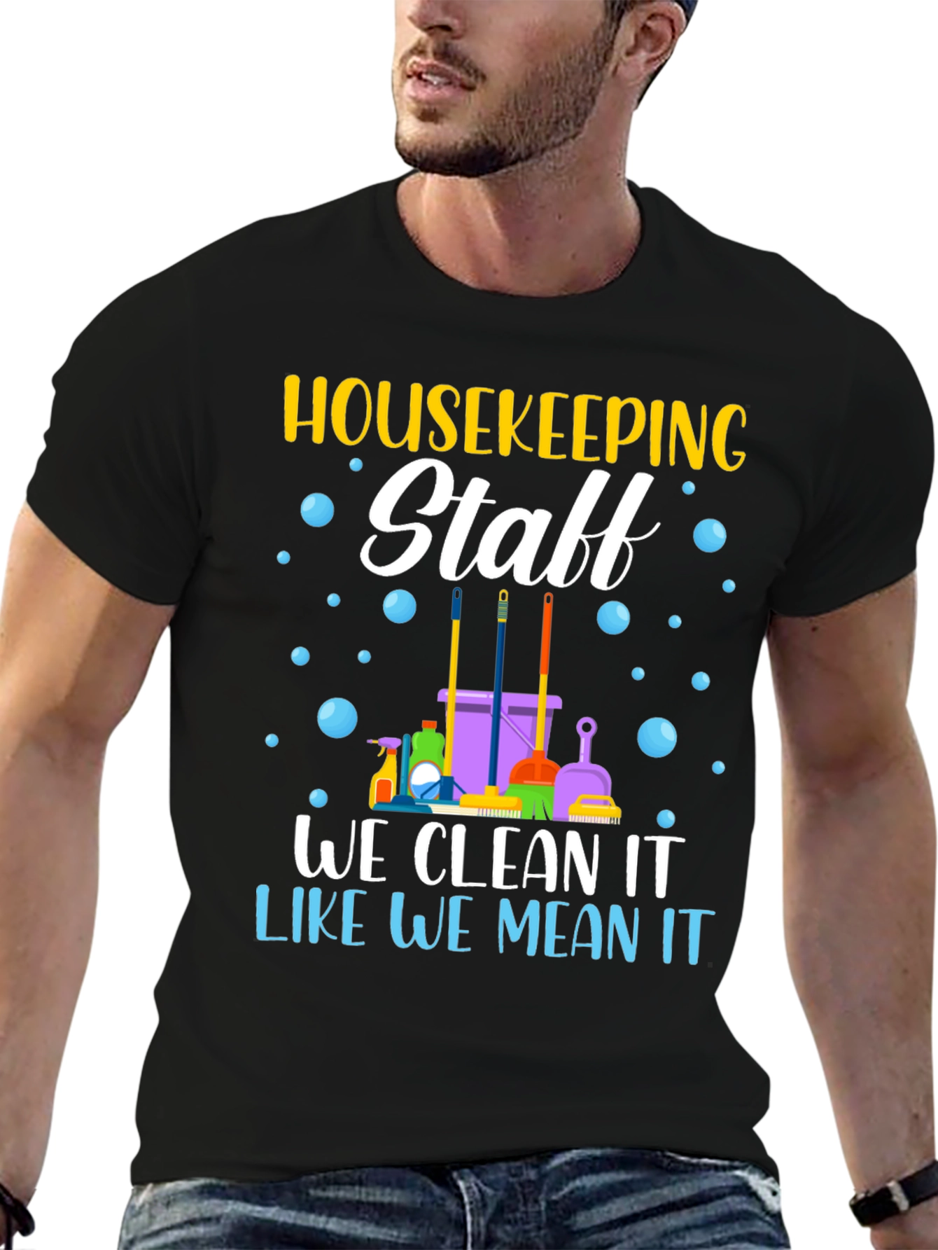 Housekeeping Staff T-Shirt - Cleaning Crew Apparel