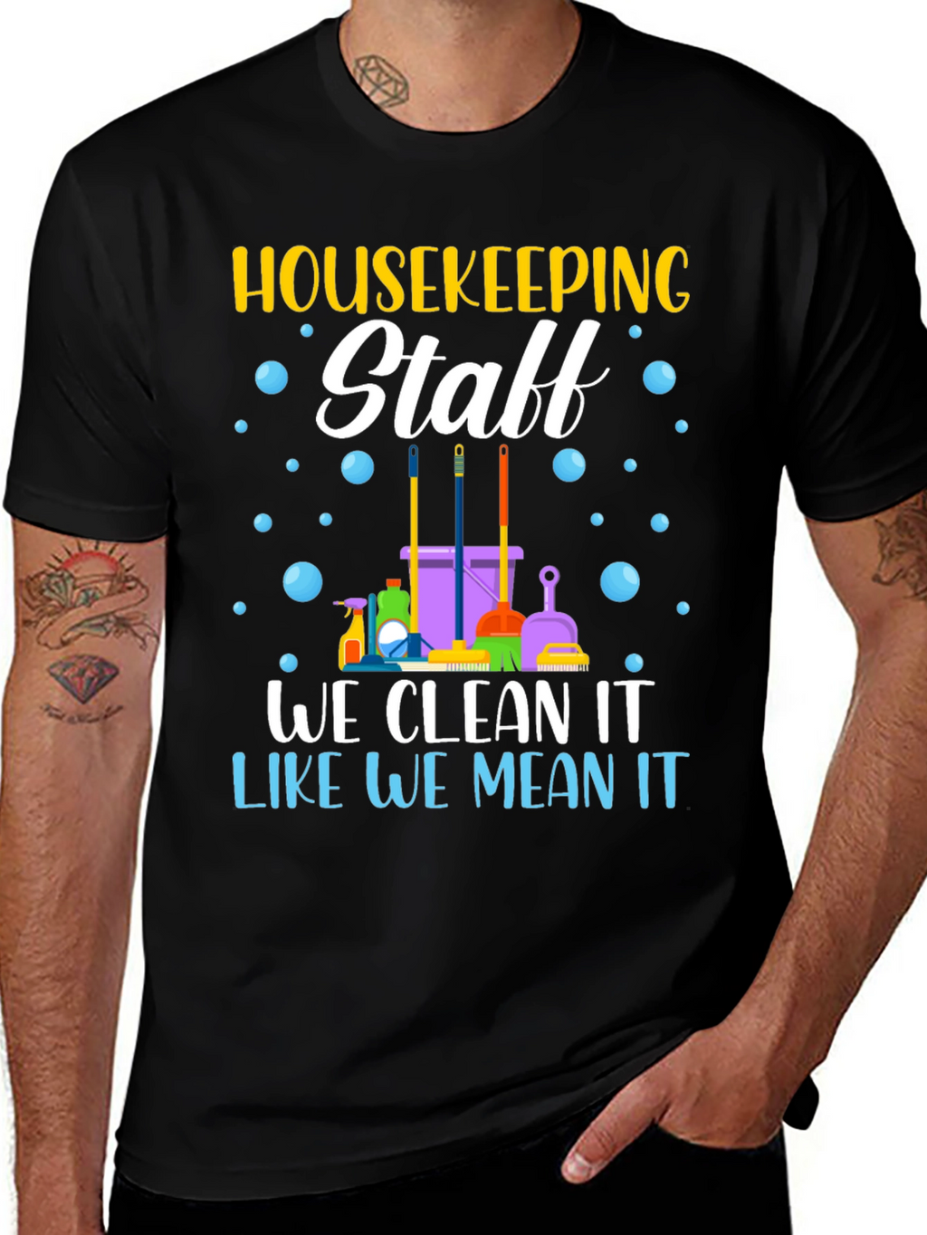 Housekeeping Staff T-Shirt - Cleaning Crew Apparel