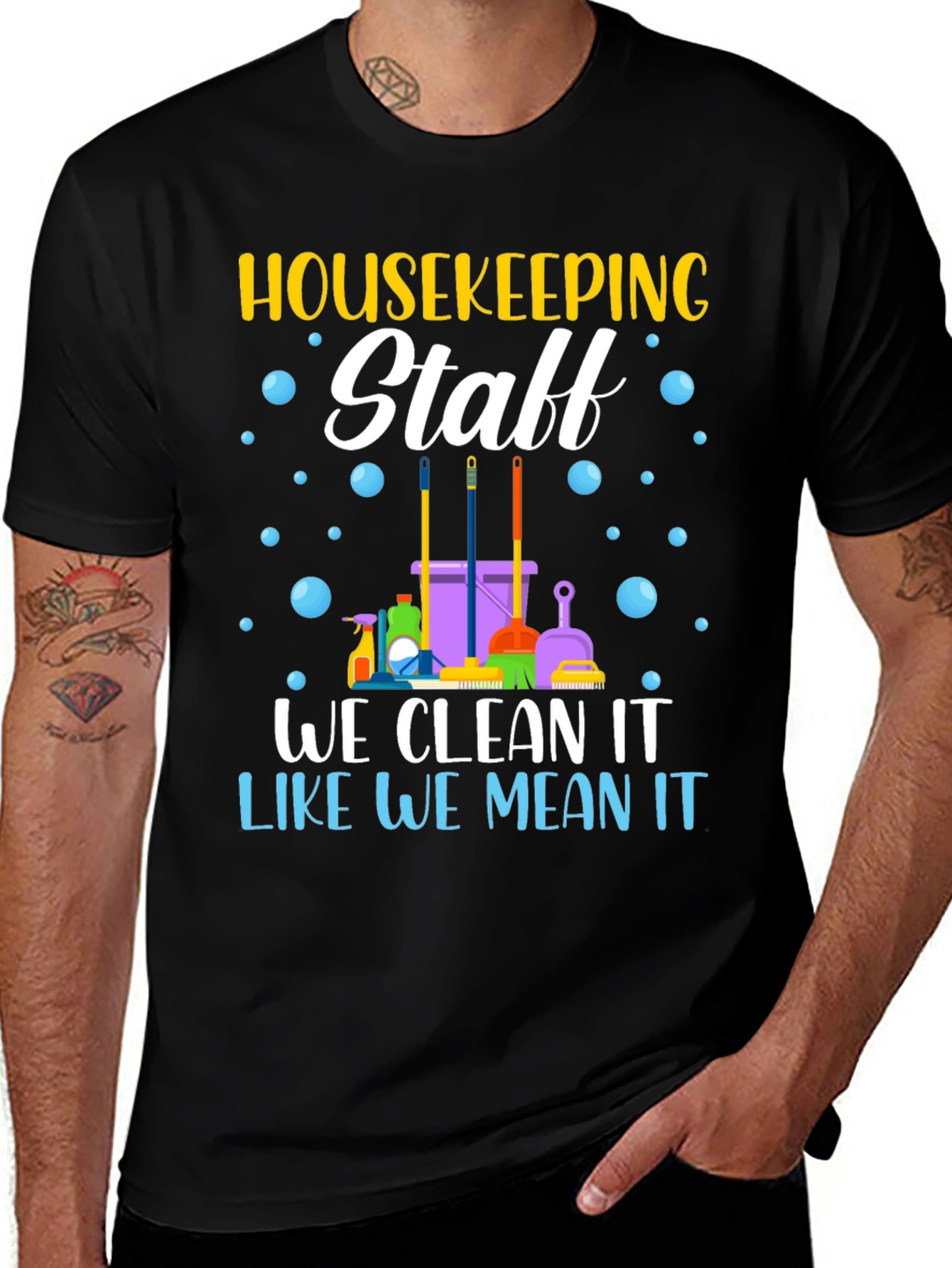 Housekeeping Staff T-Shirt - Cleaning Crew Apparel
