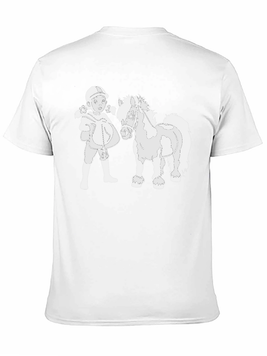 Horse & Rider Graphic Black T-Shirt