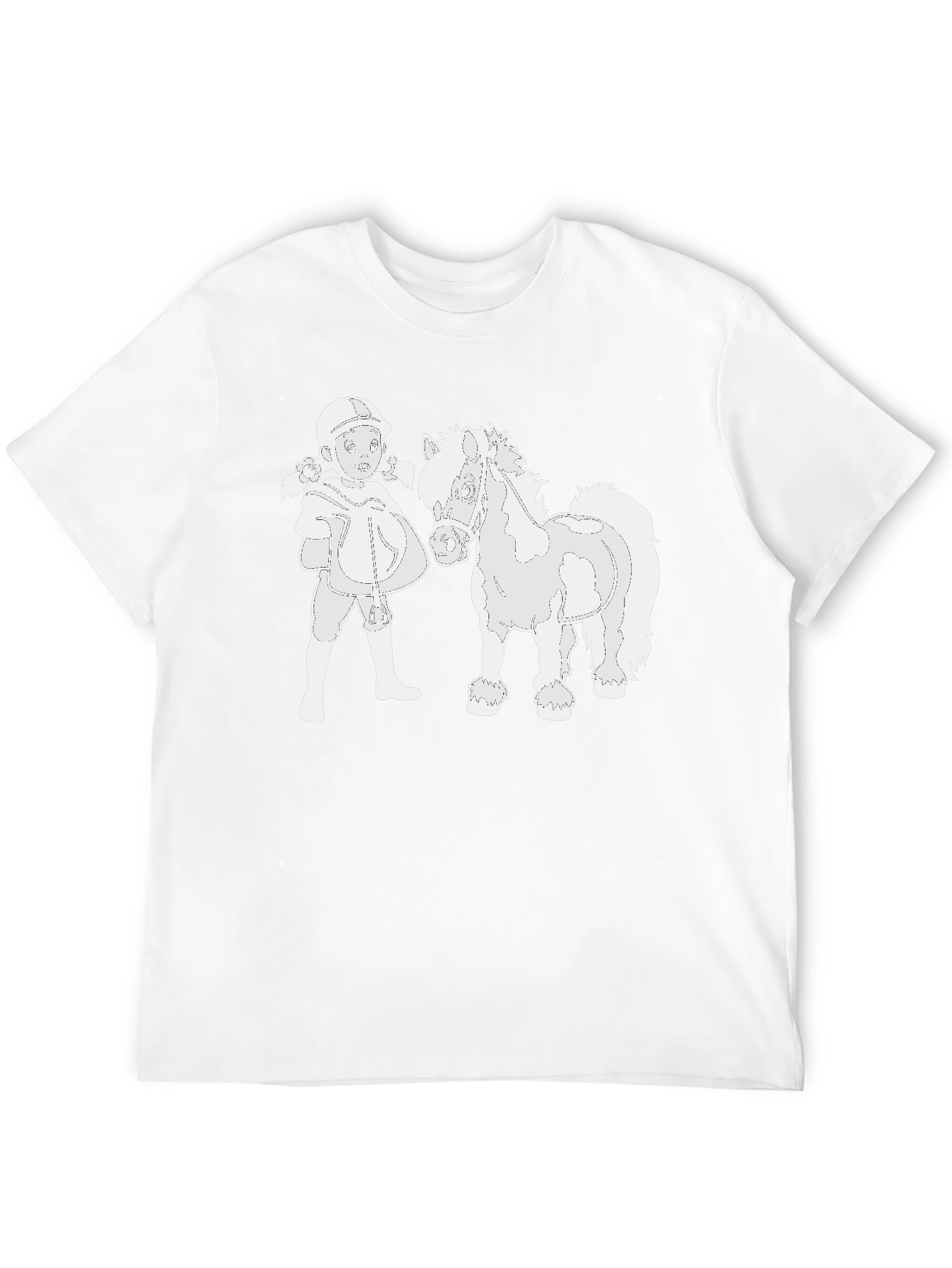 Horse & Rider Graphic Black T-Shirt