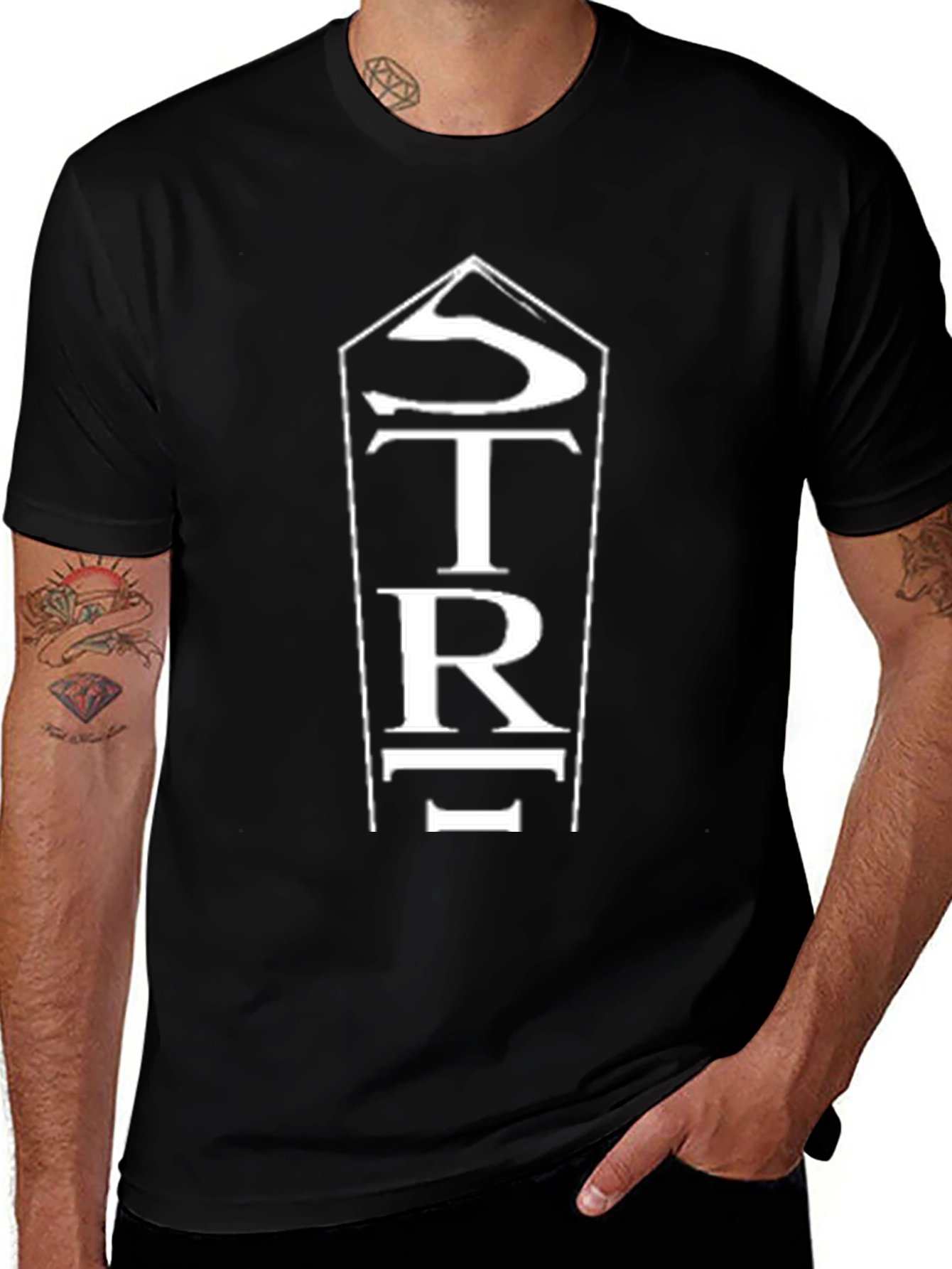 STRL Tombstone Graphic T-Shirt - Classic Black