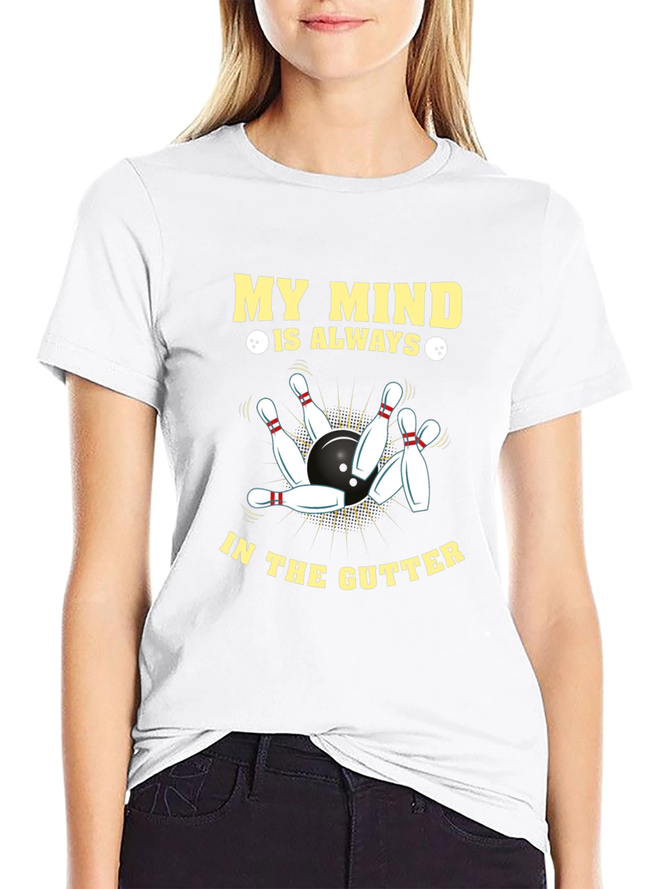 Bowling T-Shirt - My Mind Is Always In The Gutter