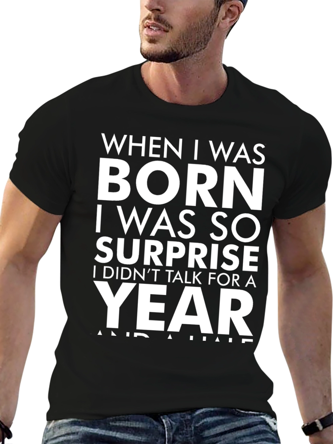 Funny Born Surprise Graphic Tee
