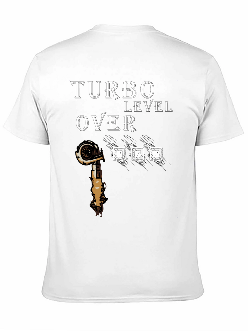Turbo Level Over Black Graphic T-Shirt