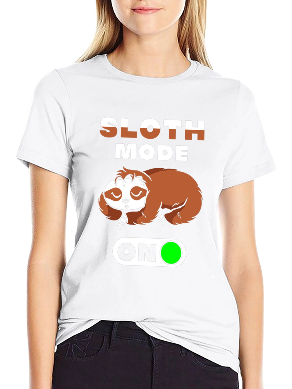 Sloth Mode On T-Shirt - Comfy Relaxed Fit