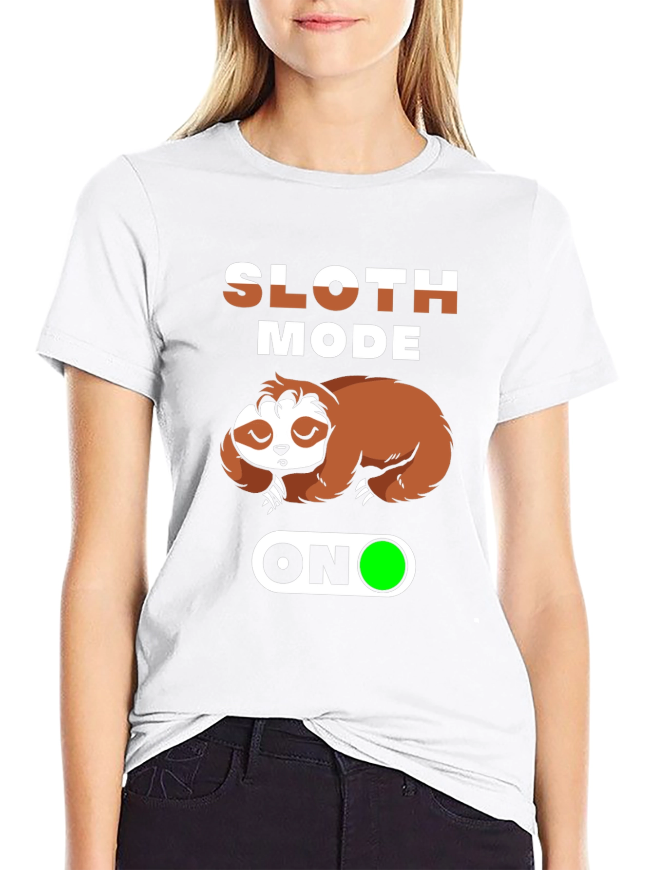 Sloth Mode On T-Shirt - Comfy Relaxed Fit
