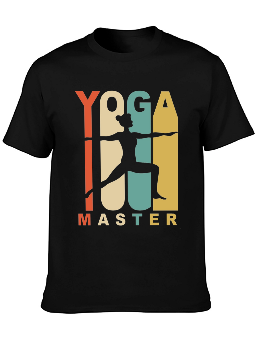 Yoga Master Graphic Tee - Retro Style Yoga T-Shirt