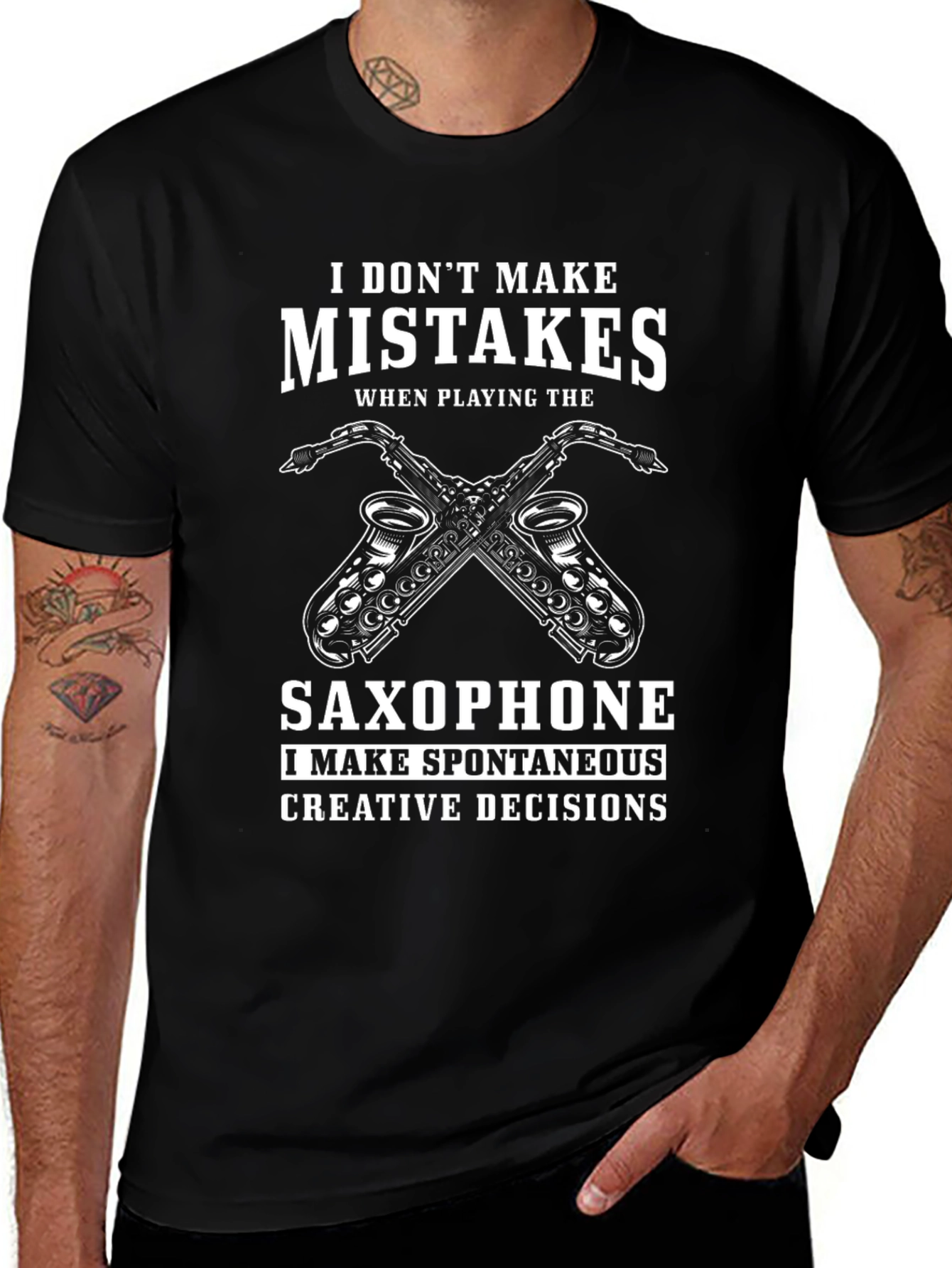Saxophone Player T-Shirt - I Dont Make Mistakes