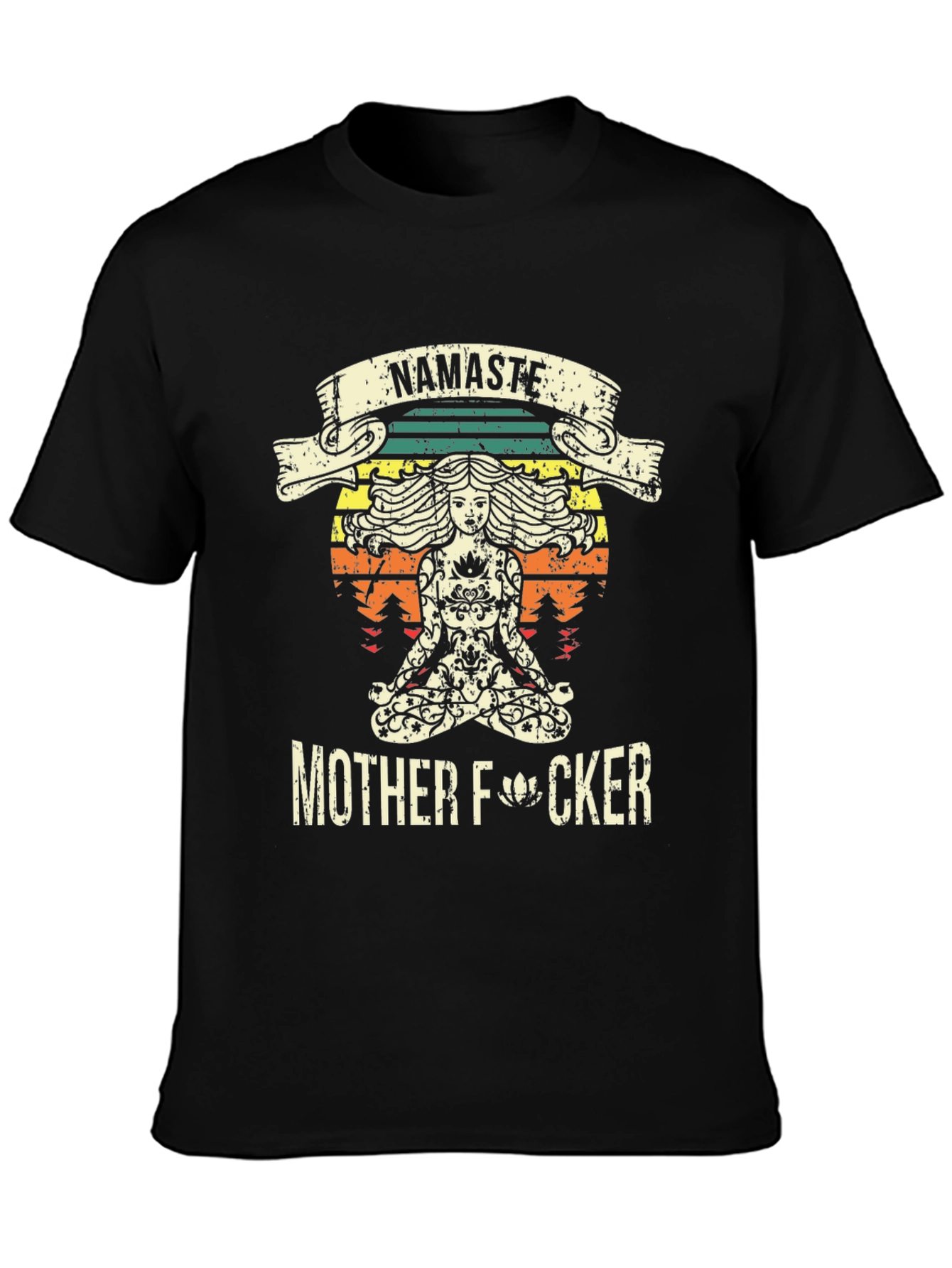 Namaste Mother F*cker T-Shirt - Funny Yoga Design