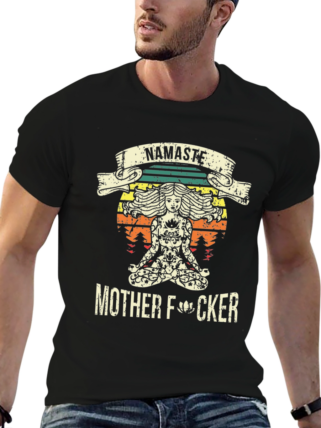 Namaste Mother F*cker T-Shirt - Funny Yoga Design