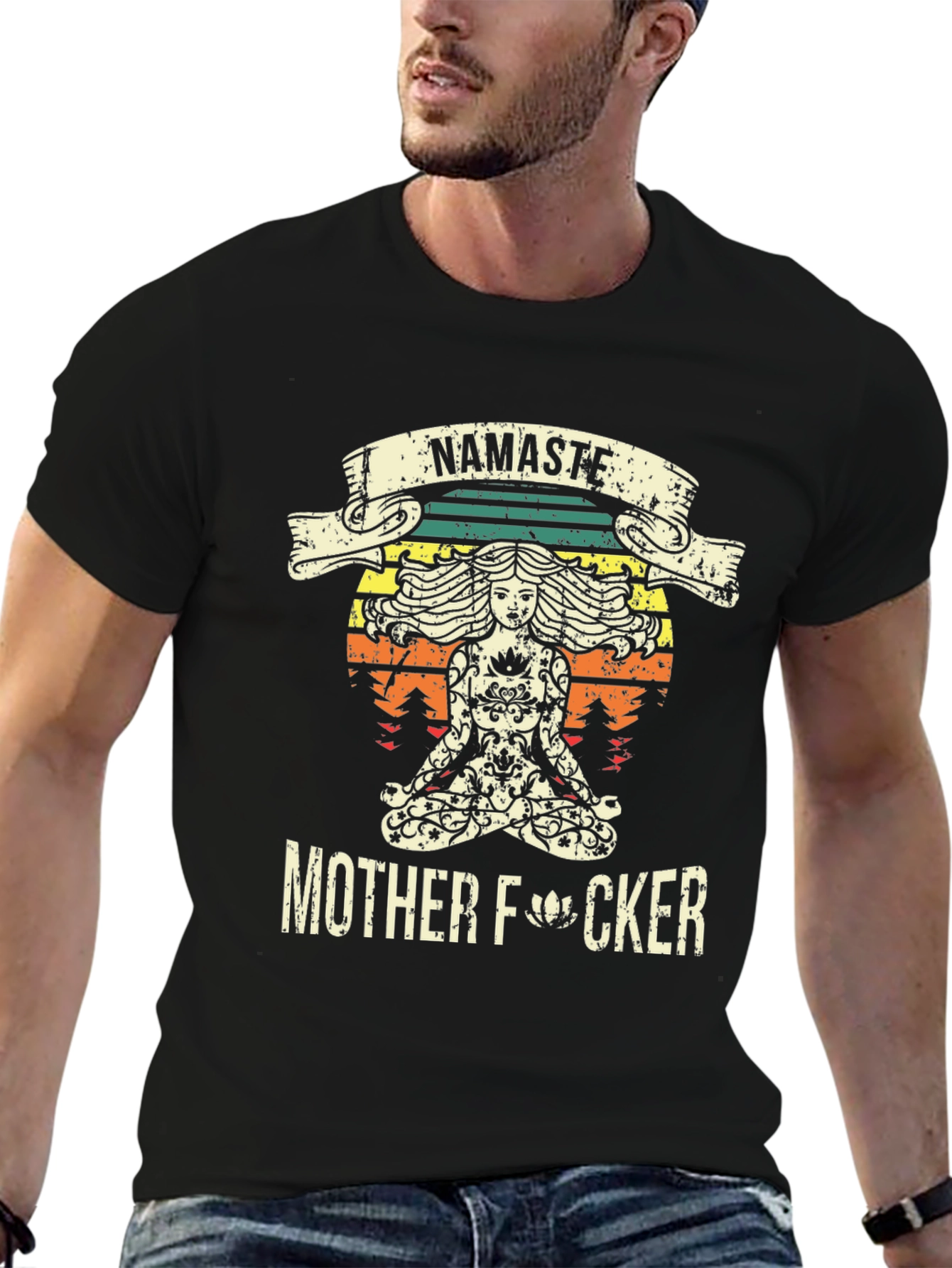Namaste Mother F*cker T-Shirt - Funny Yoga Design