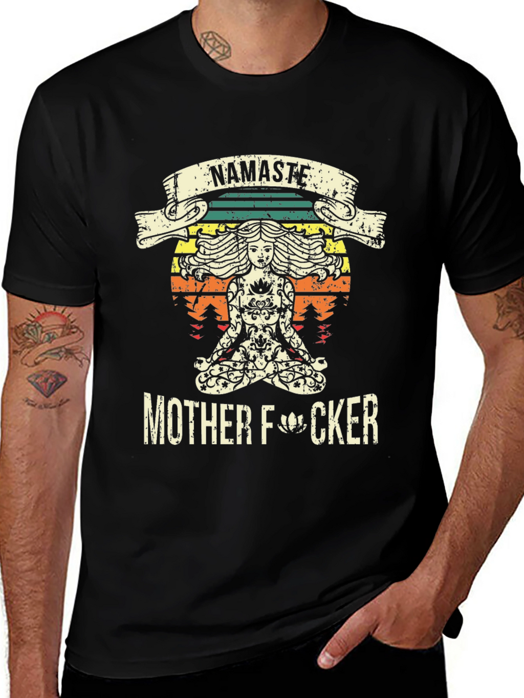 Namaste Mother F*cker T-Shirt - Funny Yoga Design