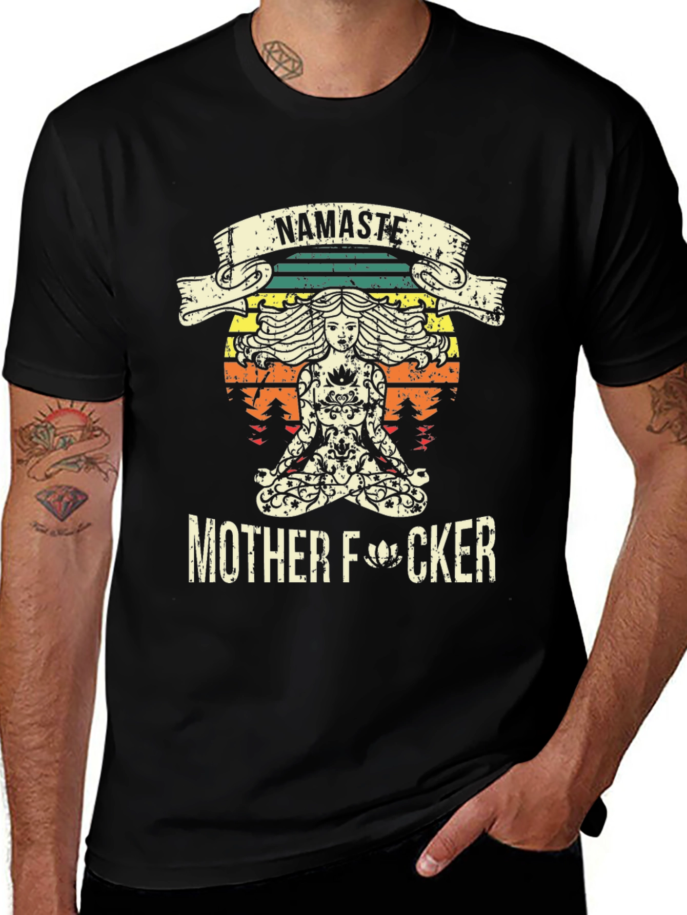 Namaste Mother F*cker T-Shirt - Funny Yoga Design