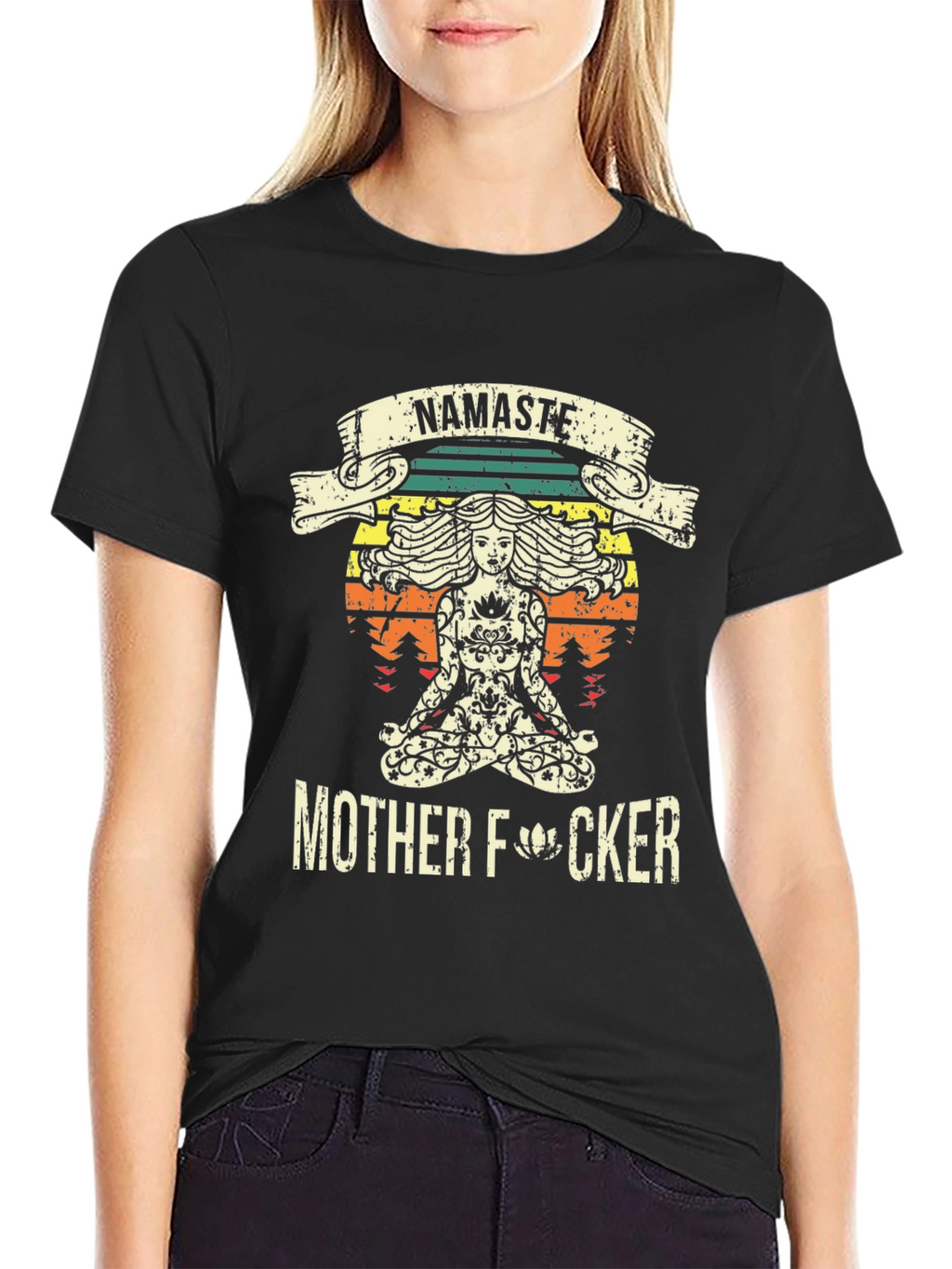 Namaste Mother F*cker T-Shirt - Funny Yoga Design