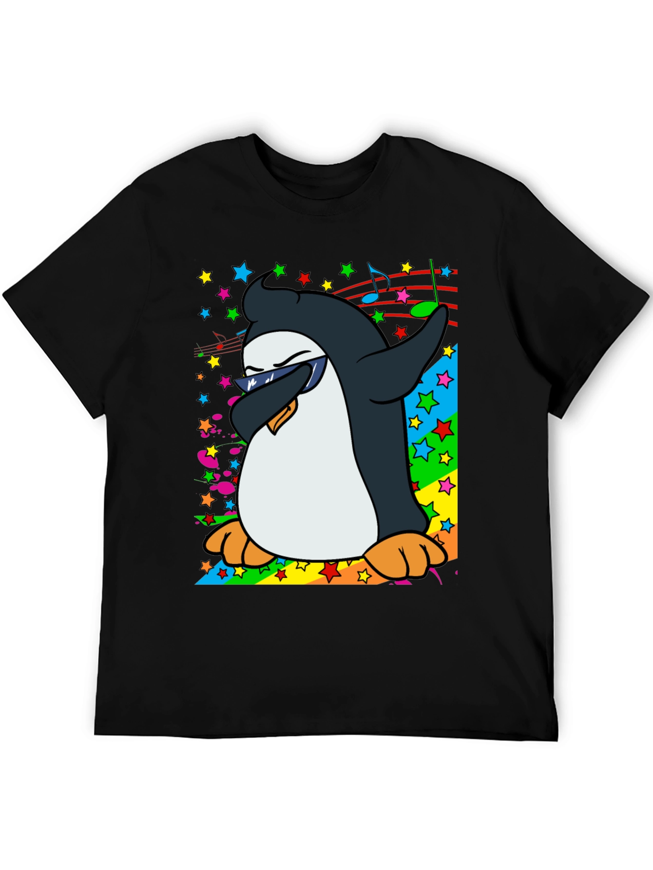 Dabbing Penguin Graphic T-Shirt
