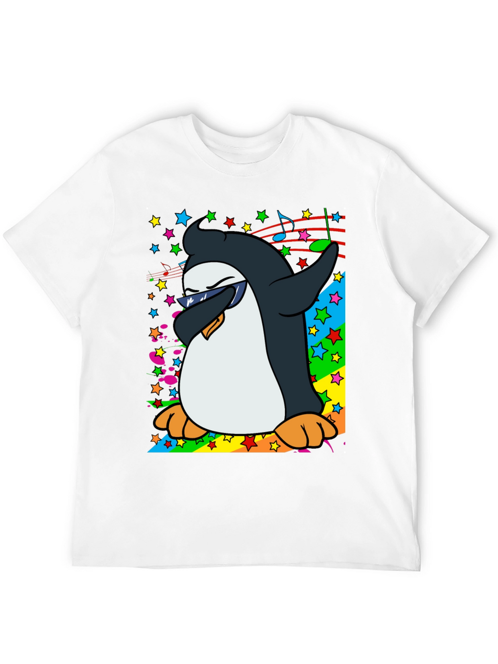 Dabbing Penguin Graphic T-Shirt