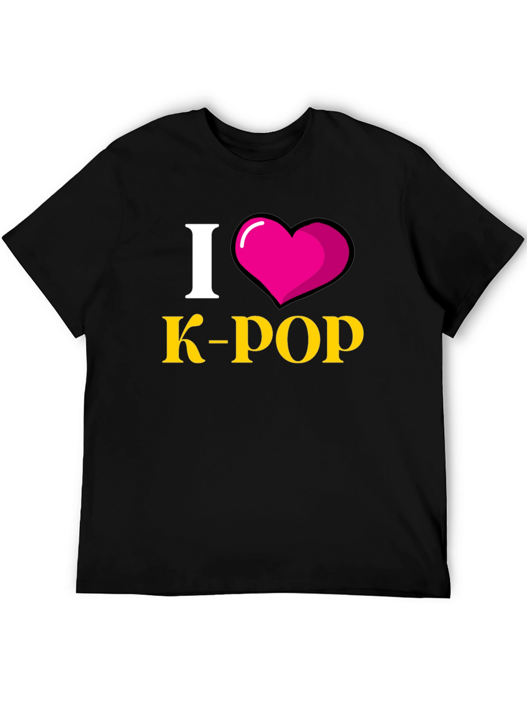I Heart K-Pop Black T-Shirt