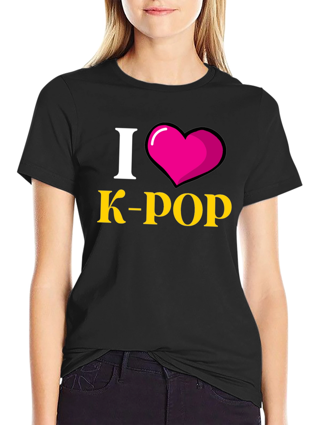 I Heart K-Pop Black T-Shirt