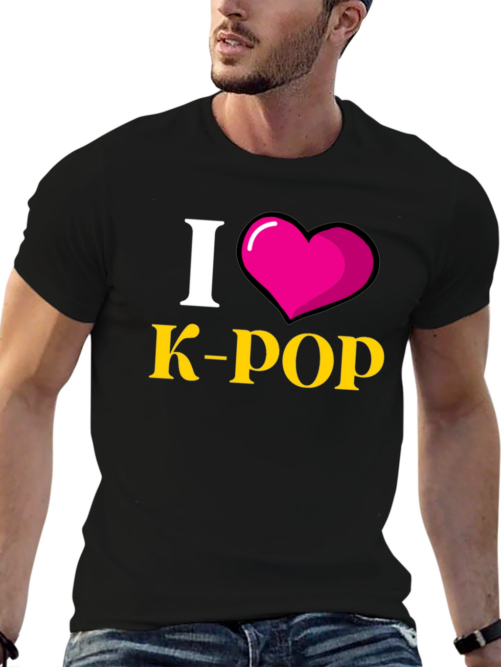 I Heart K-Pop Black T-Shirt