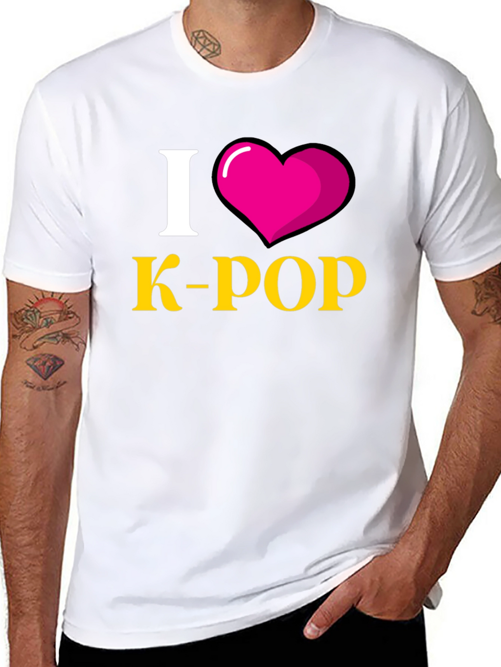 I Heart K-Pop Black T-Shirt