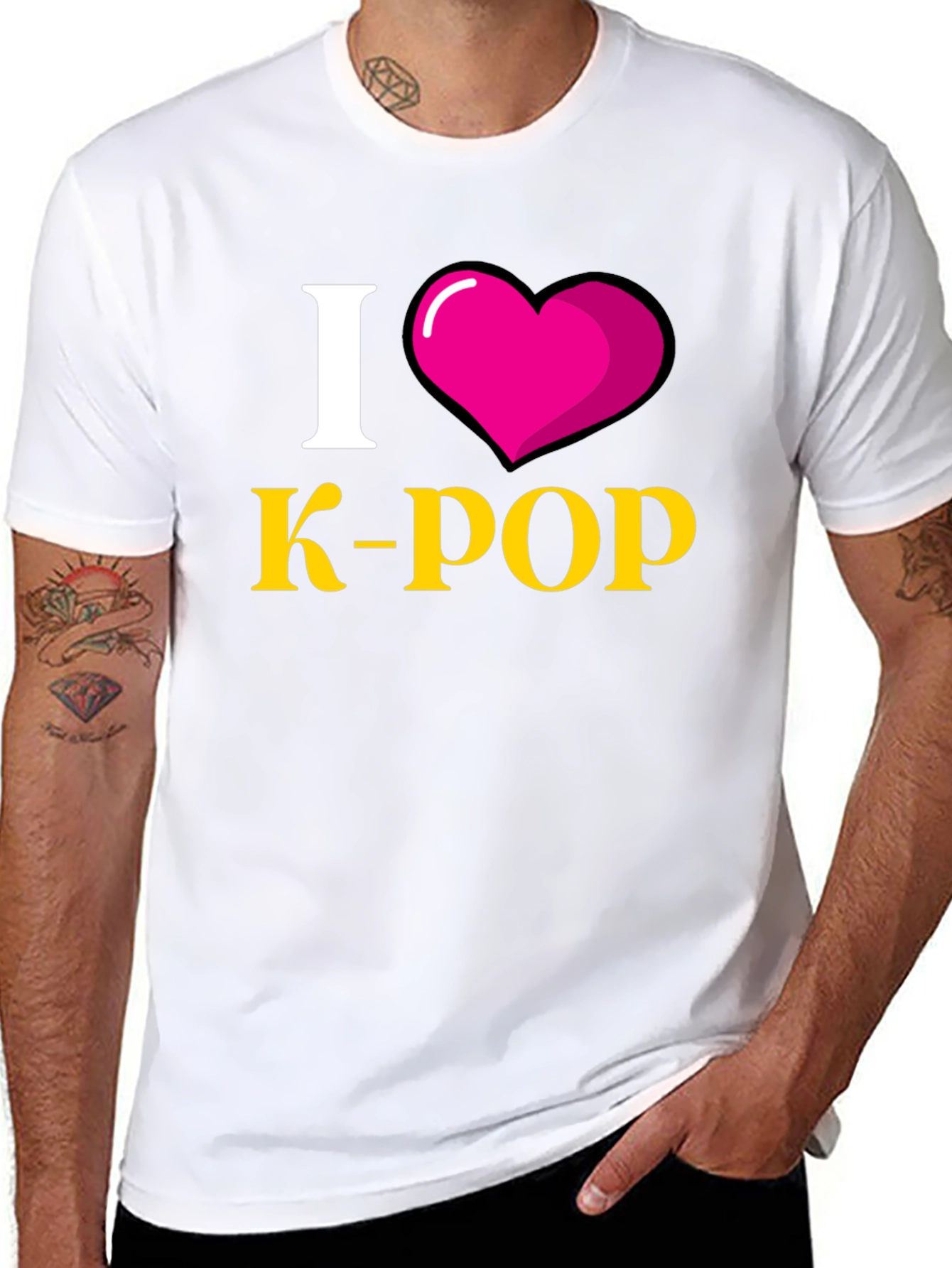 I Heart K-Pop Black T-Shirt