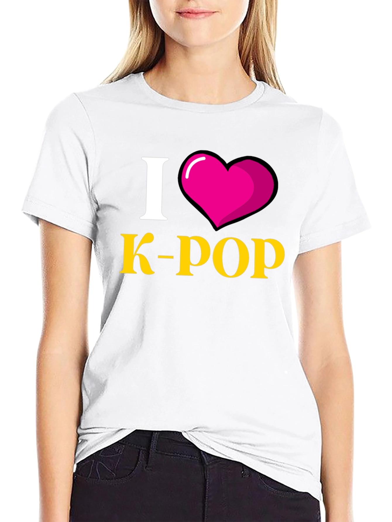 I Heart K-Pop Black T-Shirt