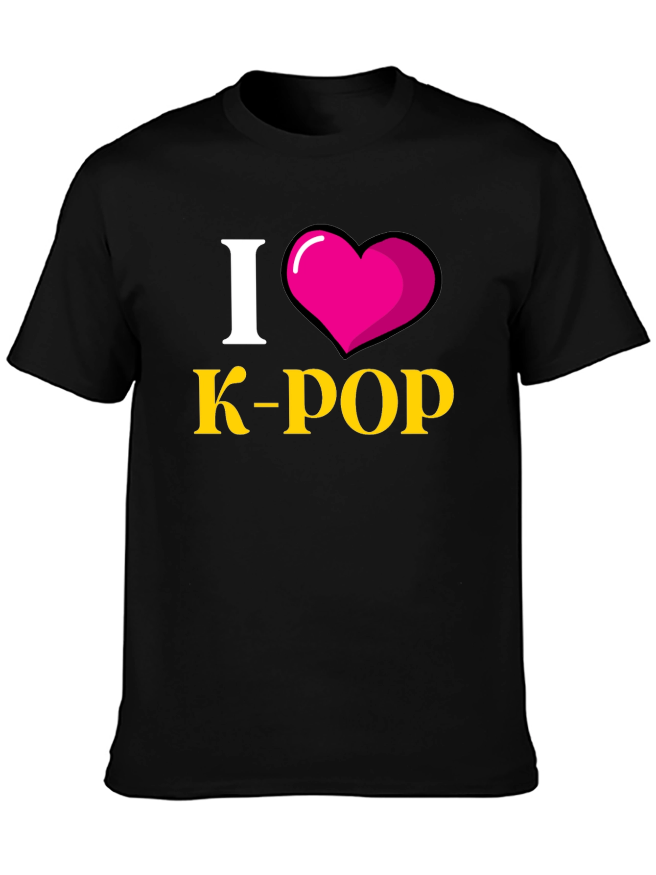 I Heart K-Pop Black T-Shirt