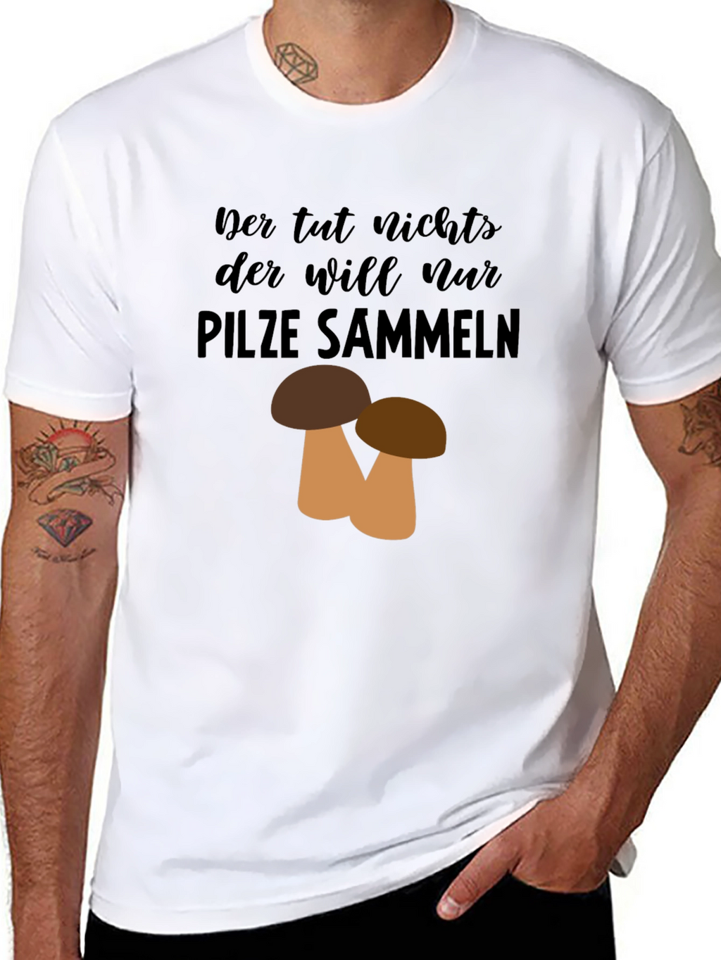 Mushroom Hunter Graphic T-Shirt - Pilze Sammeln