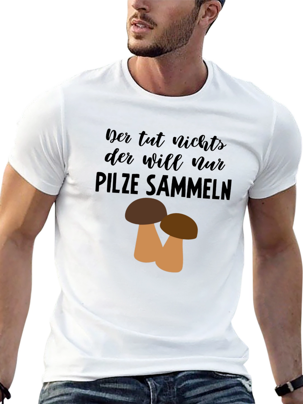 Mushroom Hunter Graphic T-Shirt - Pilze Sammeln