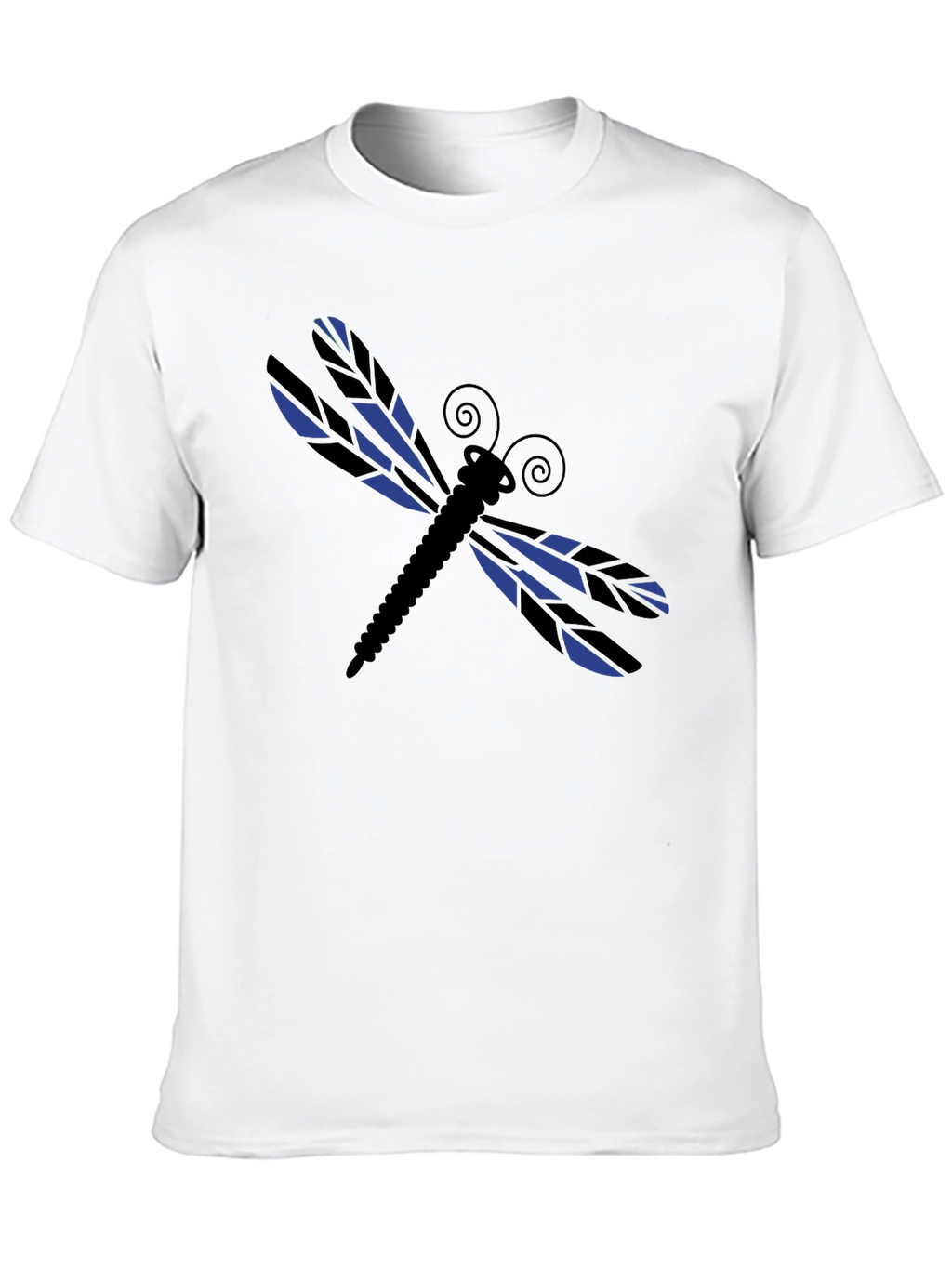 Dragonfly Graphic Tee - Stylish Black Cotton T-Shirt