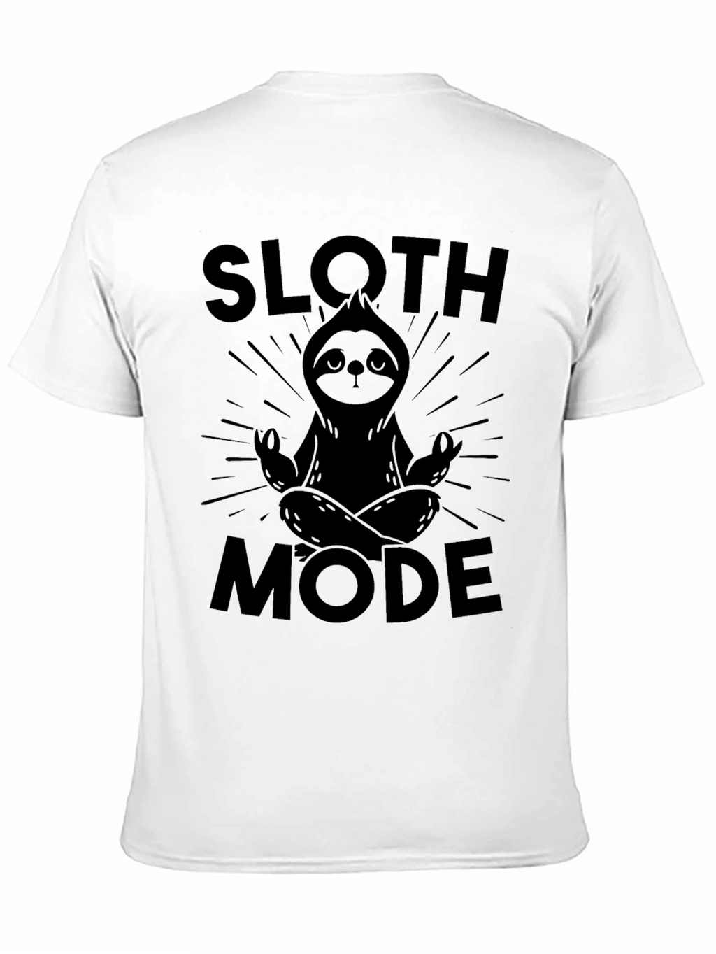 Sloth Mode Black Graphic T-Shirt