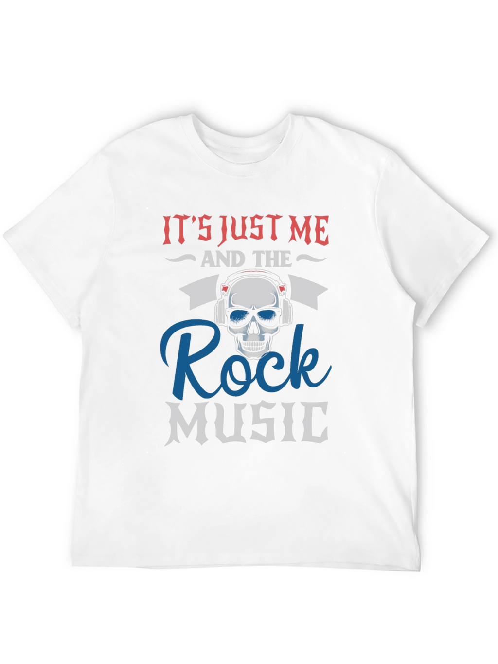Rock Music Skull Graphic T-Shirt