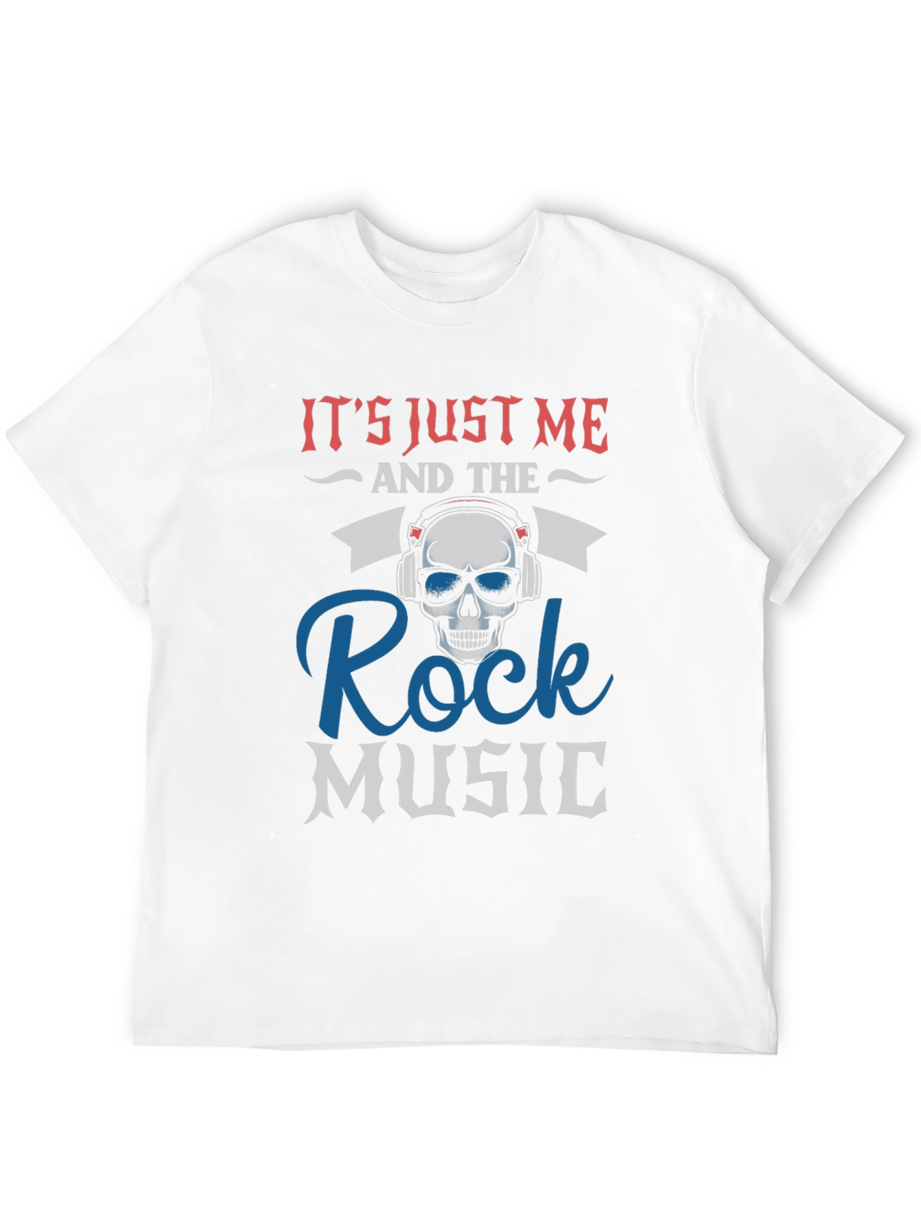 Rock Music Skull Graphic T-Shirt
