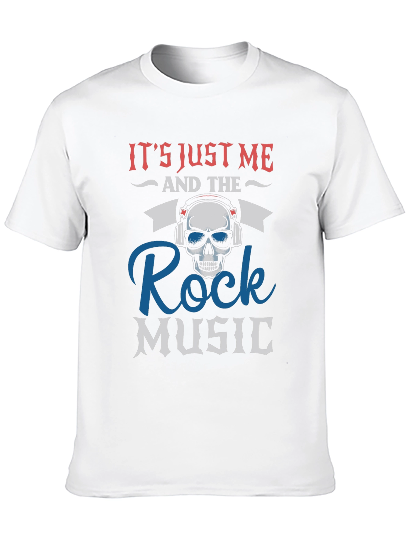 Rock Music Skull Graphic T-Shirt