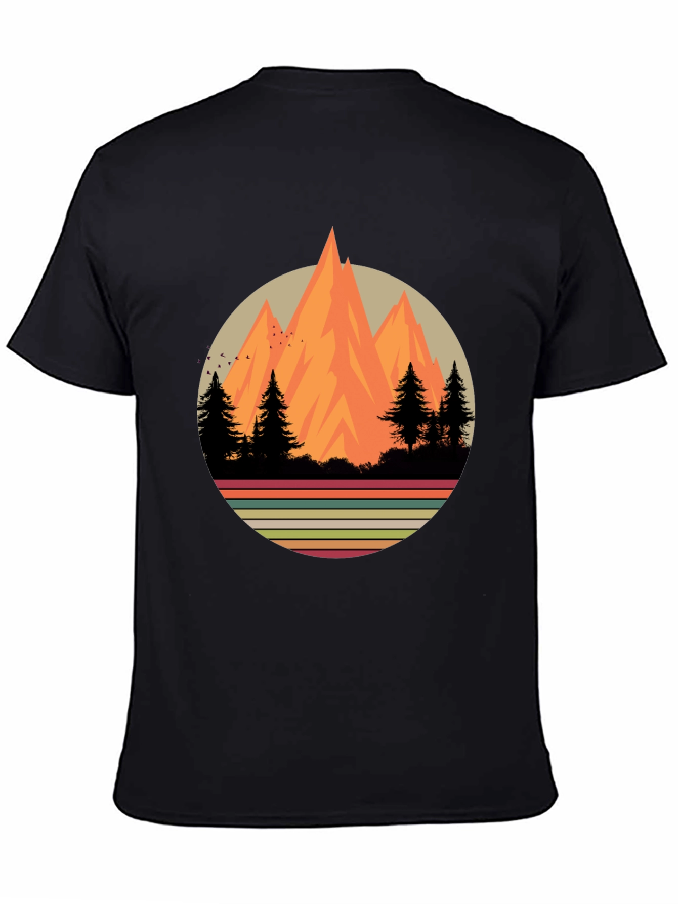 Retro Mountainscape Graphic Tee