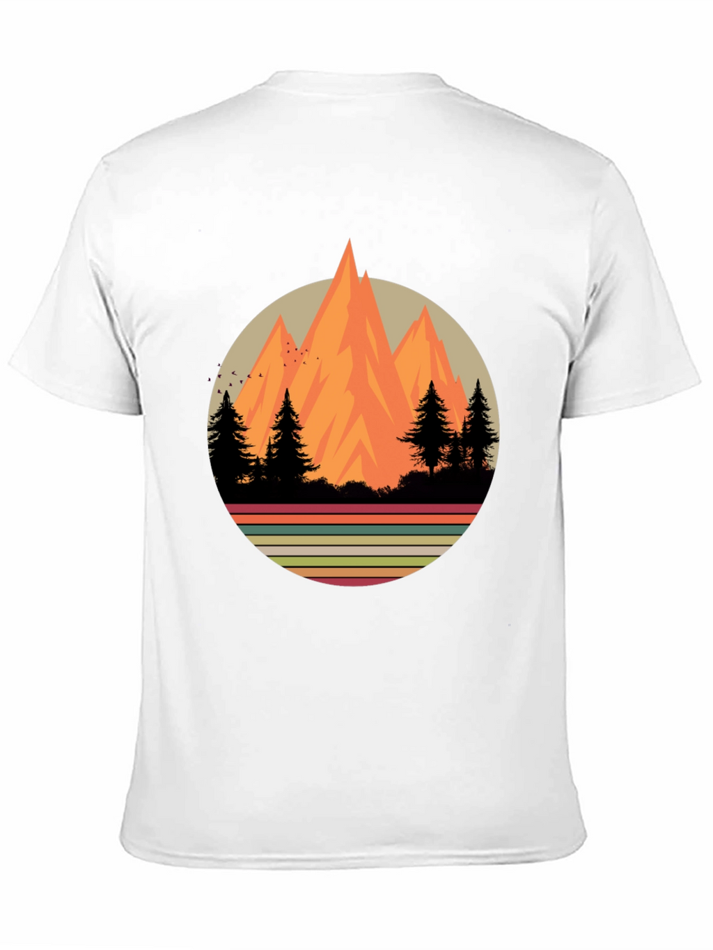 Retro Mountainscape Graphic Tee