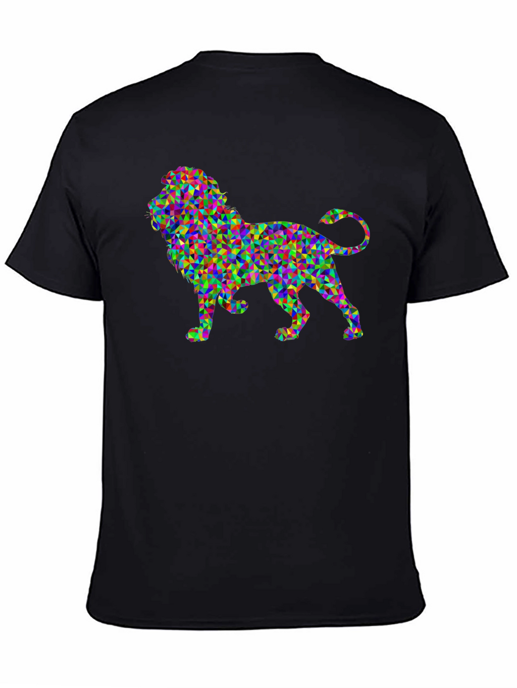 Geometric Lion Graphic T-Shirt