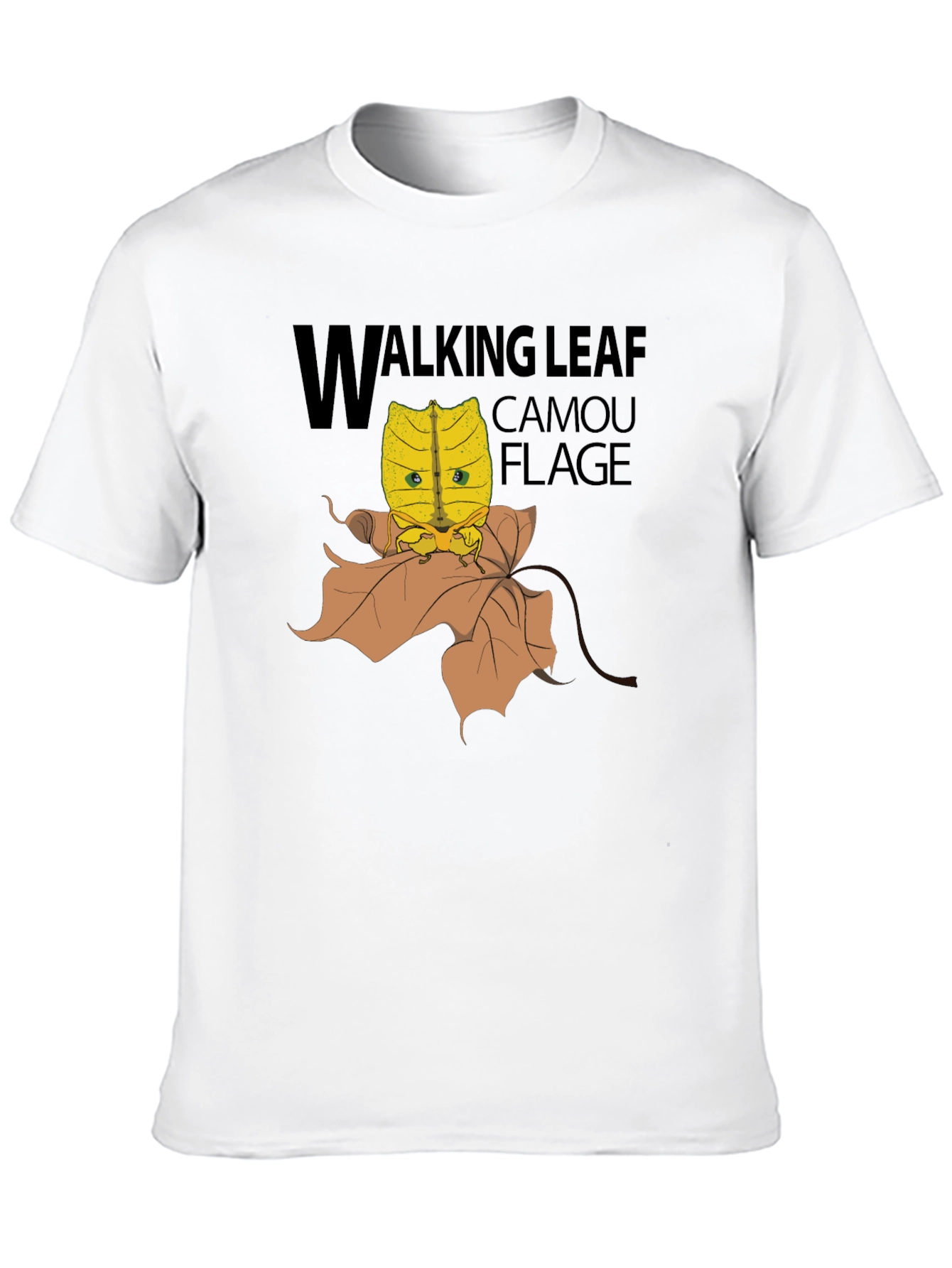 Walking Leaf Camouflage T-Shirt - Unique Insect Design