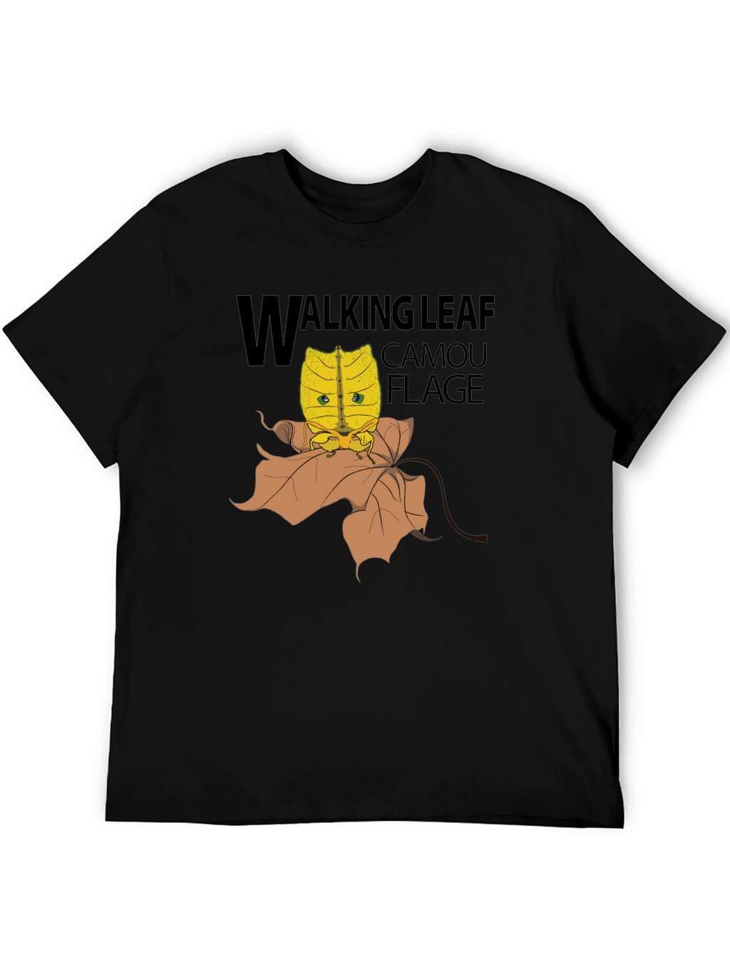 Walking Leaf Camouflage T-Shirt - Unique Insect Design