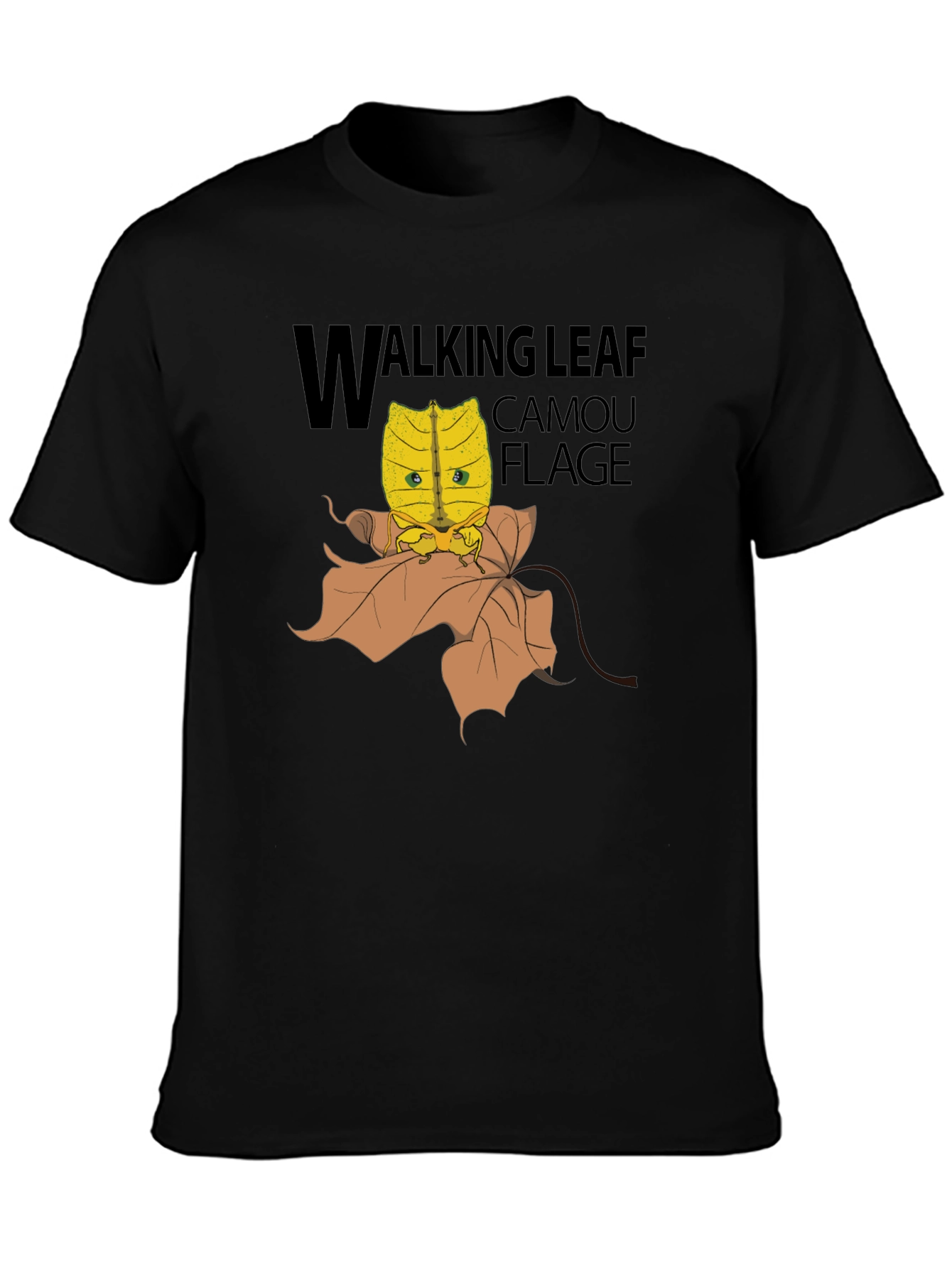 Walking Leaf Camouflage T-Shirt - Unique Insect Design