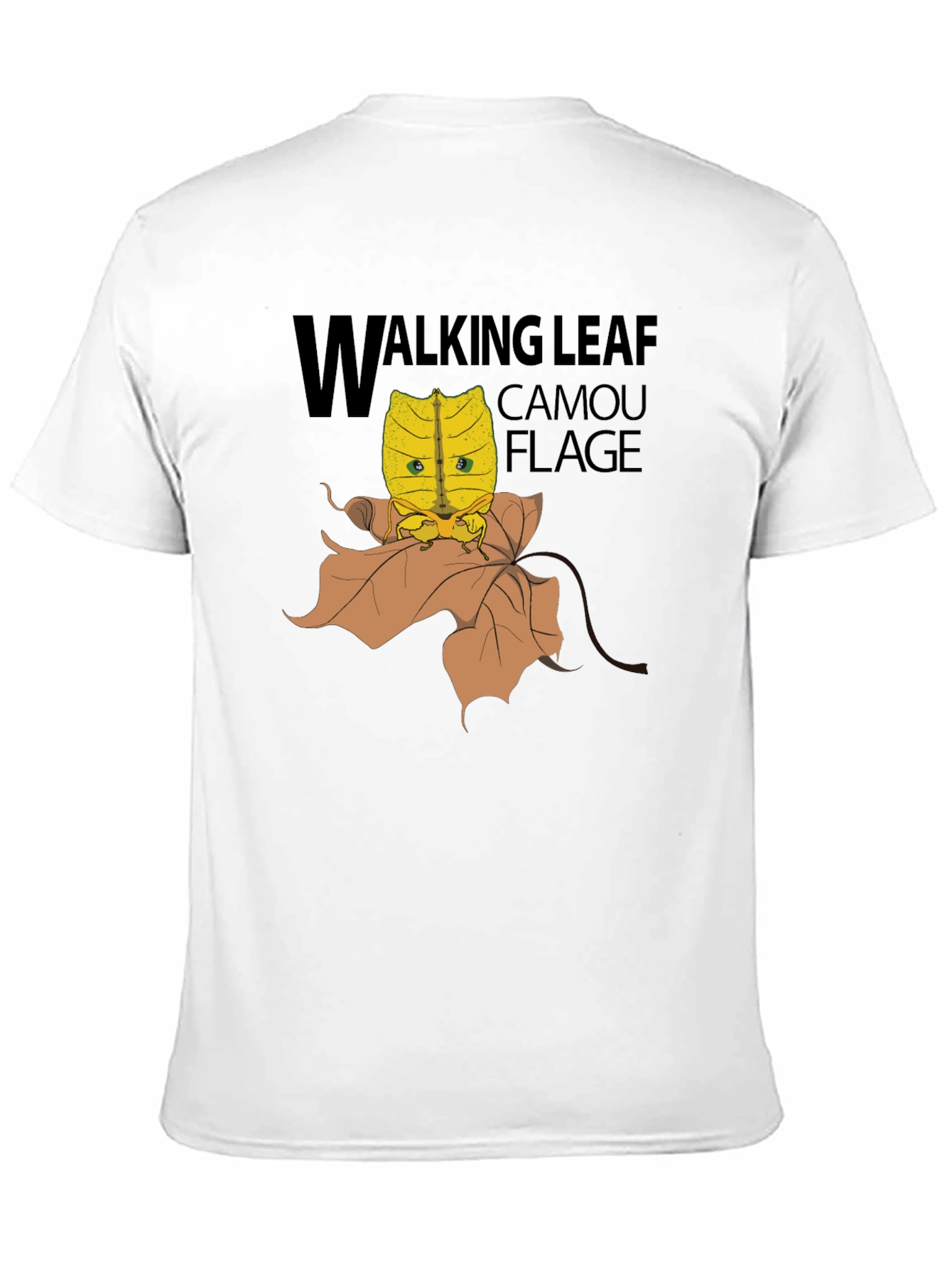 Walking Leaf Camouflage T-Shirt - Unique Insect Design