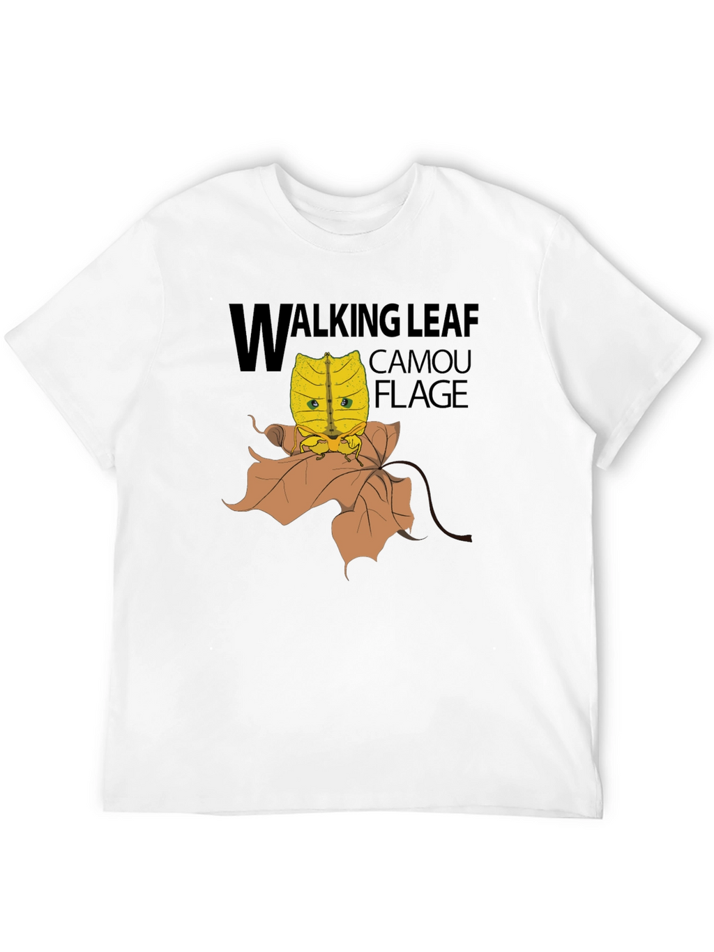 Walking Leaf Camouflage T-Shirt - Unique Insect Design