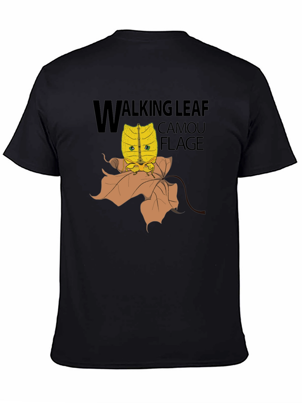 Walking Leaf Camouflage T-Shirt - Unique Insect Design